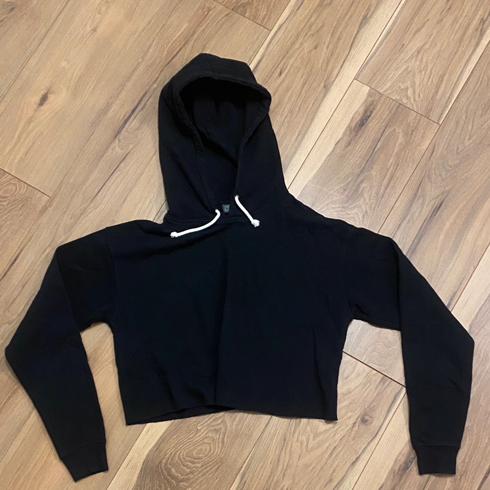 Wild Fable Black Cropped Hoodie
